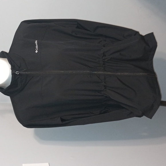 Columbia Jacket 3X -Black Vista Hills Softshell Coat Windbreaker Lightweight New - Picture 1 of 5